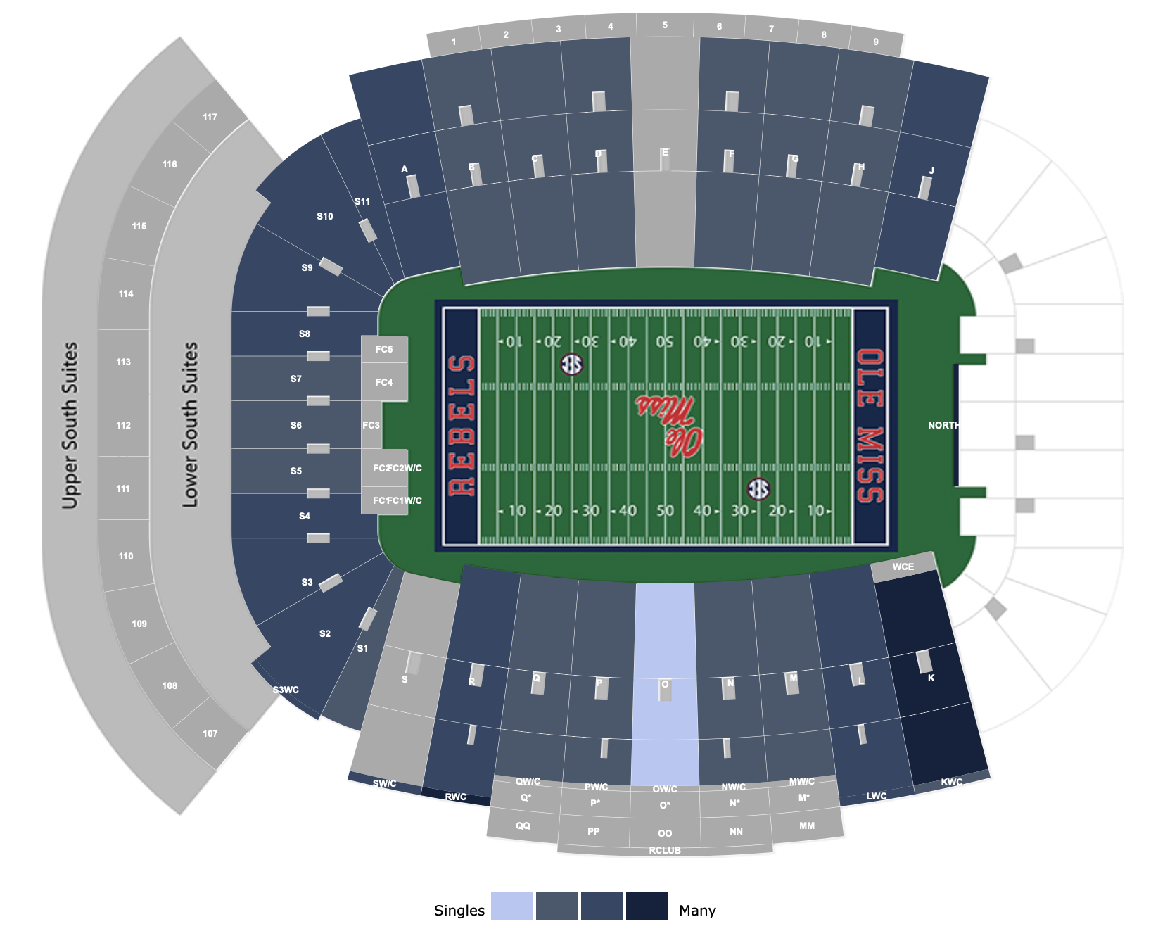 Where to find the cheapest tickets to see Mississippi vs LSU on 11/16/19